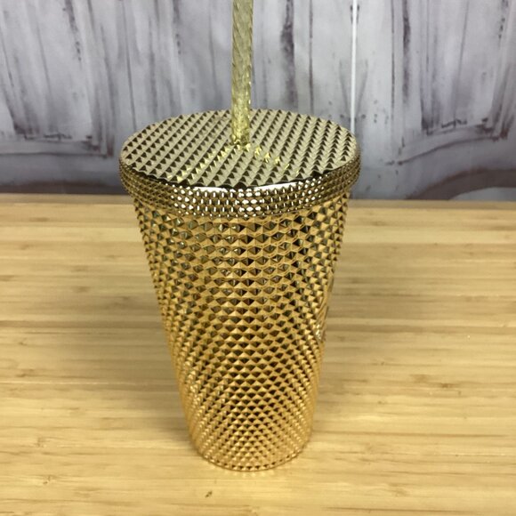 Starbucks Gold Metallic Grande Studded Tumbler NWT - Picture 5 of 8